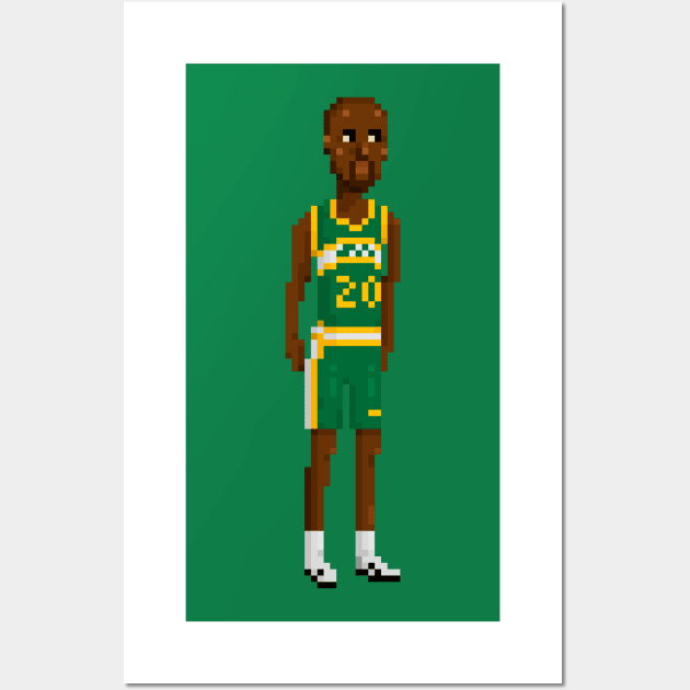 Gary Payton Wall Art by PixelFaces